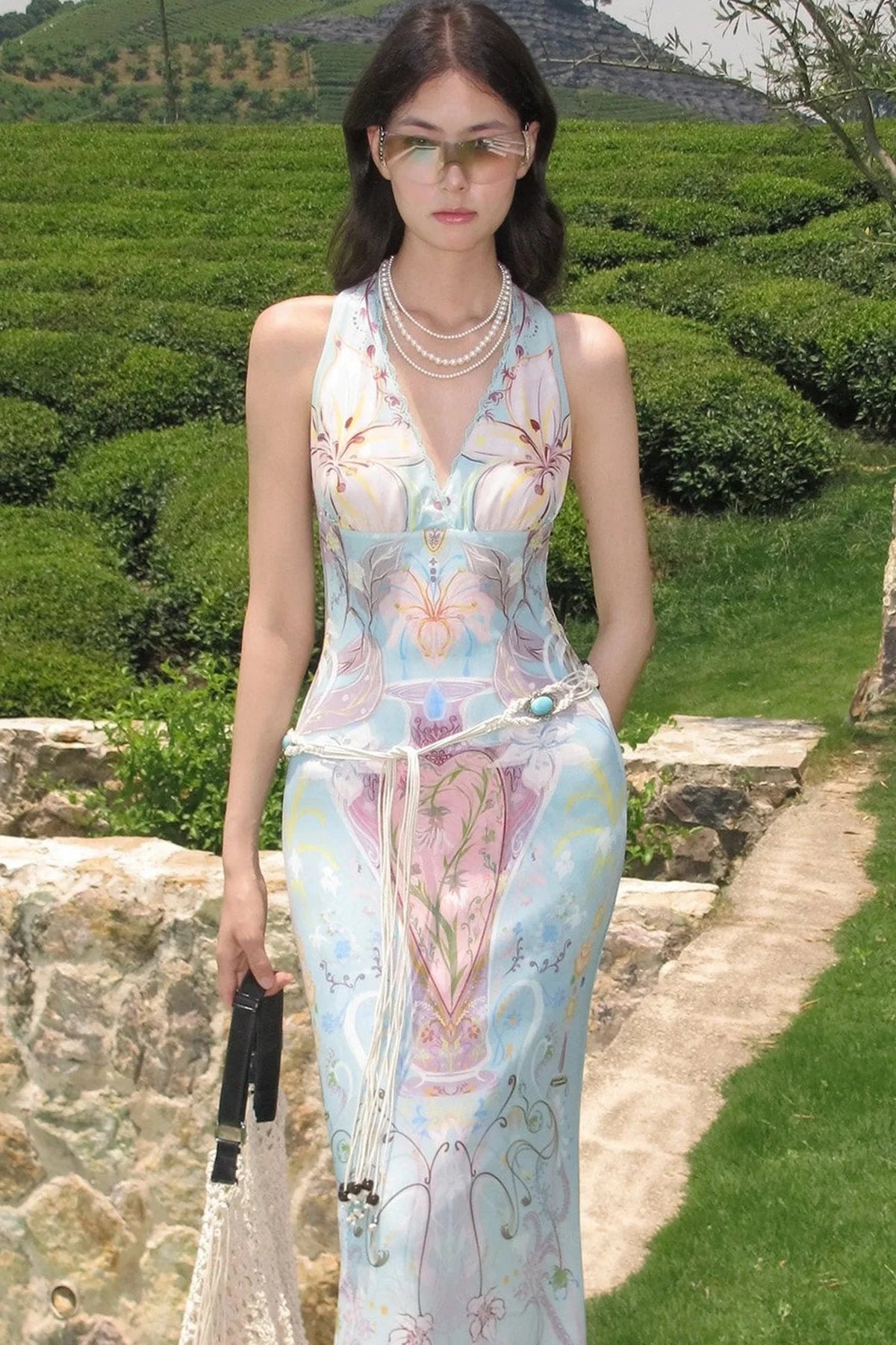 French Halterneck Fishtail Dress