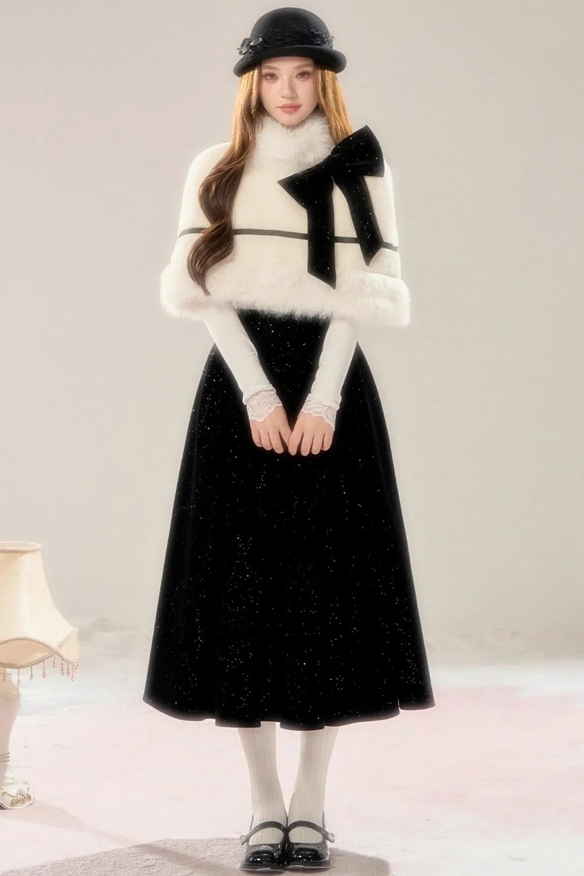 French High-end Cloak Two-Piece Set-Up