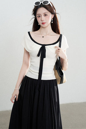 French Knit Summer Top