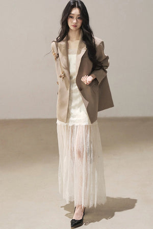 French Lace Camisole Dress and Jacket Set-Up