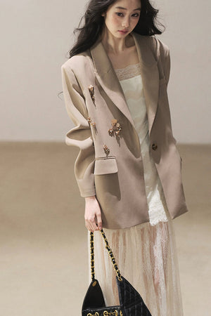 French Lace Camisole Dress and Jacket Set-Up