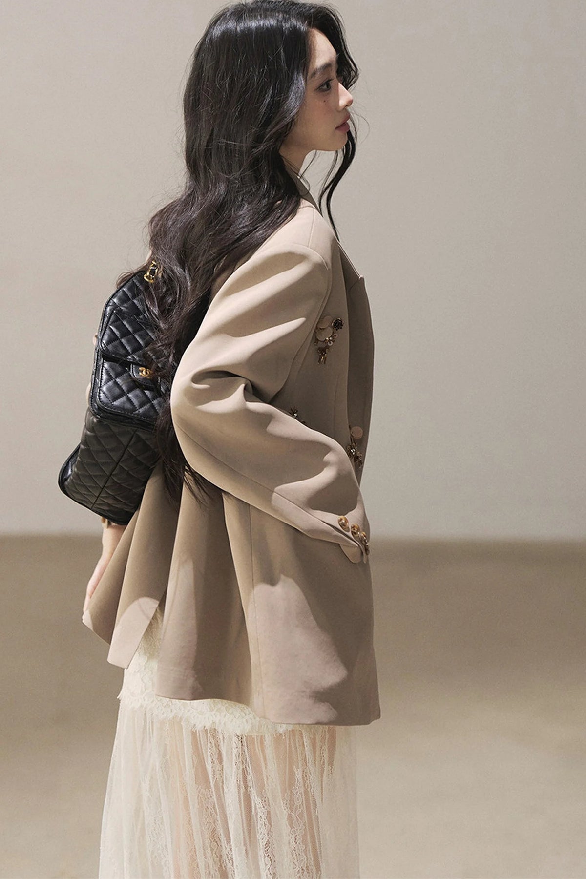 French Lace Camisole Dress and Jacket Set-Up
