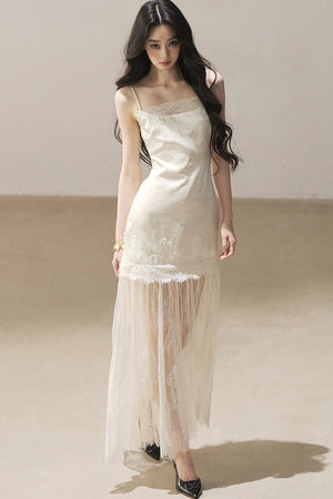 French Lace Camisole Dress and Jacket Set-Up