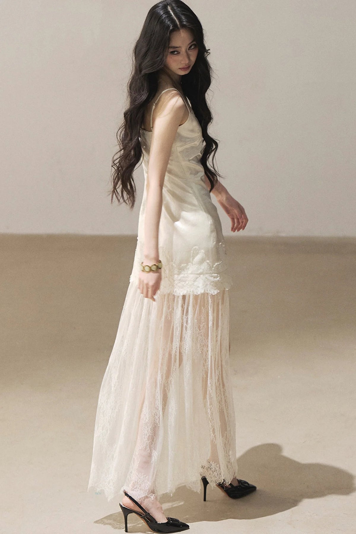 French Lace Camisole Dress and Jacket Set-Up