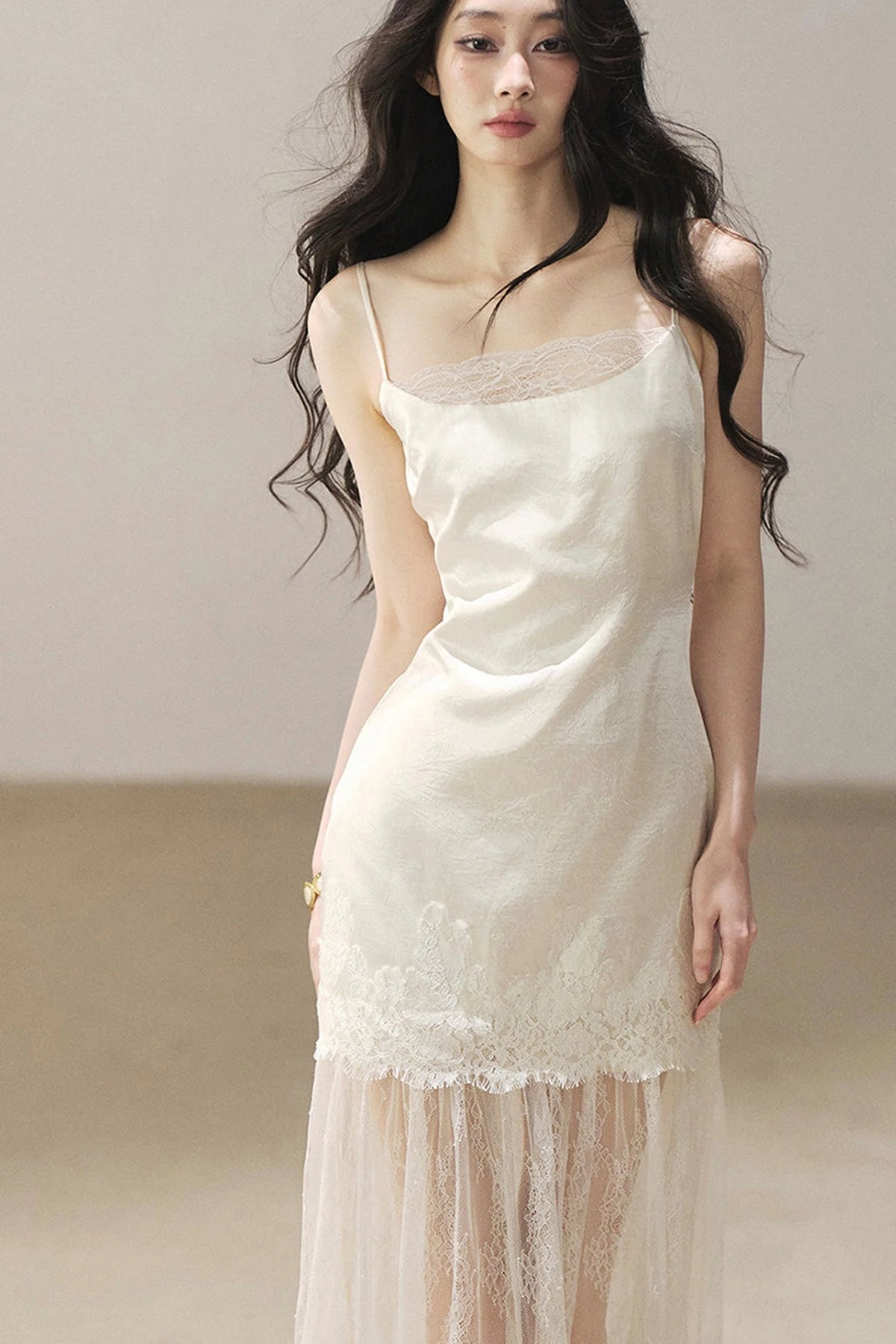 French Lace Camisole Dress and Jacket Set-Up