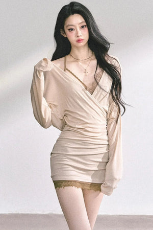 French Lace Dress Set