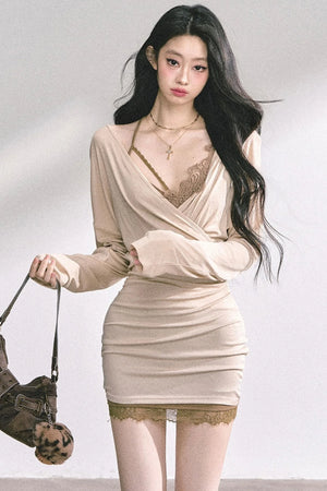 French Lace Dress Set