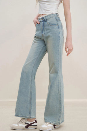 French Lace Flare Jeans