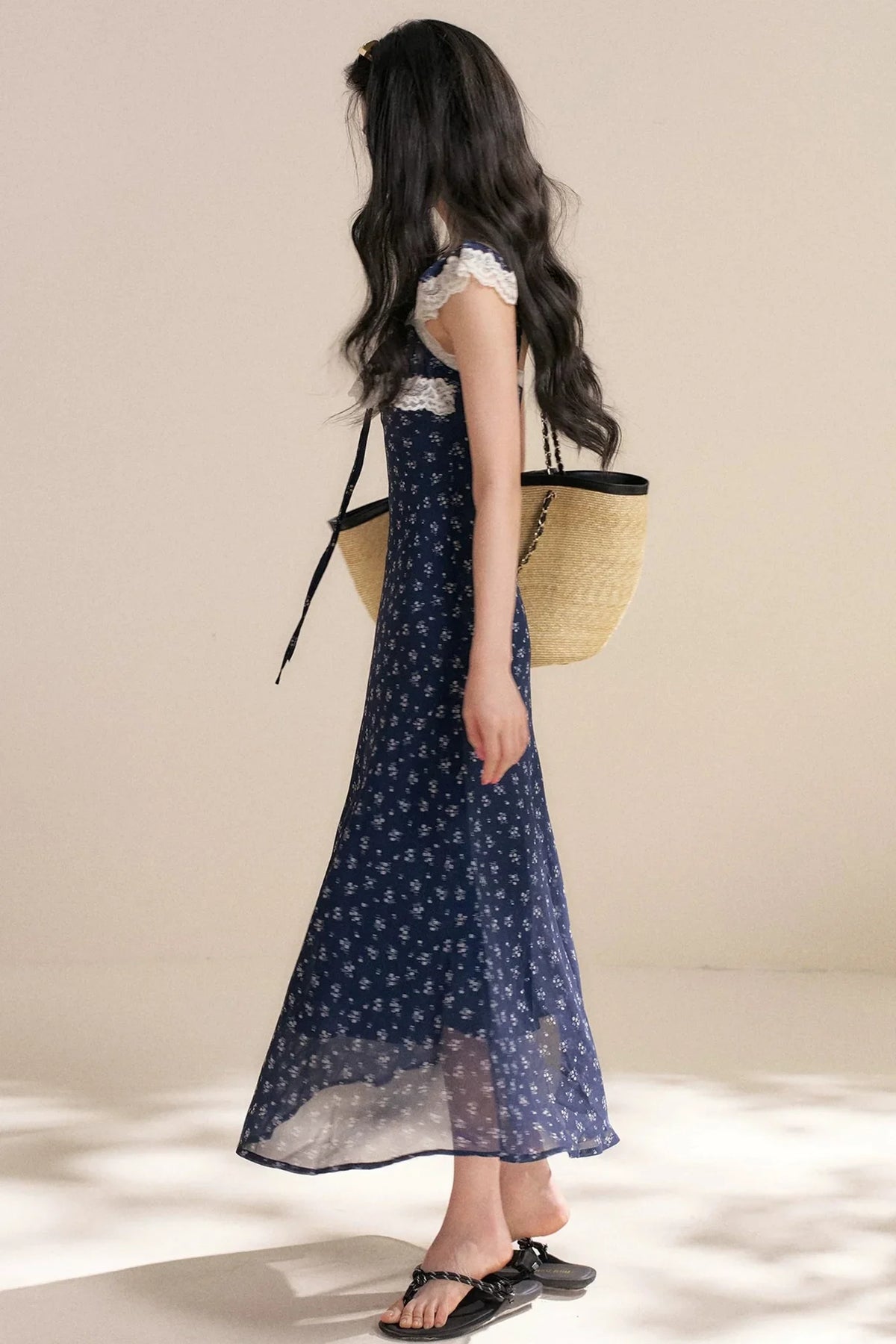 French Lace Floral Dress