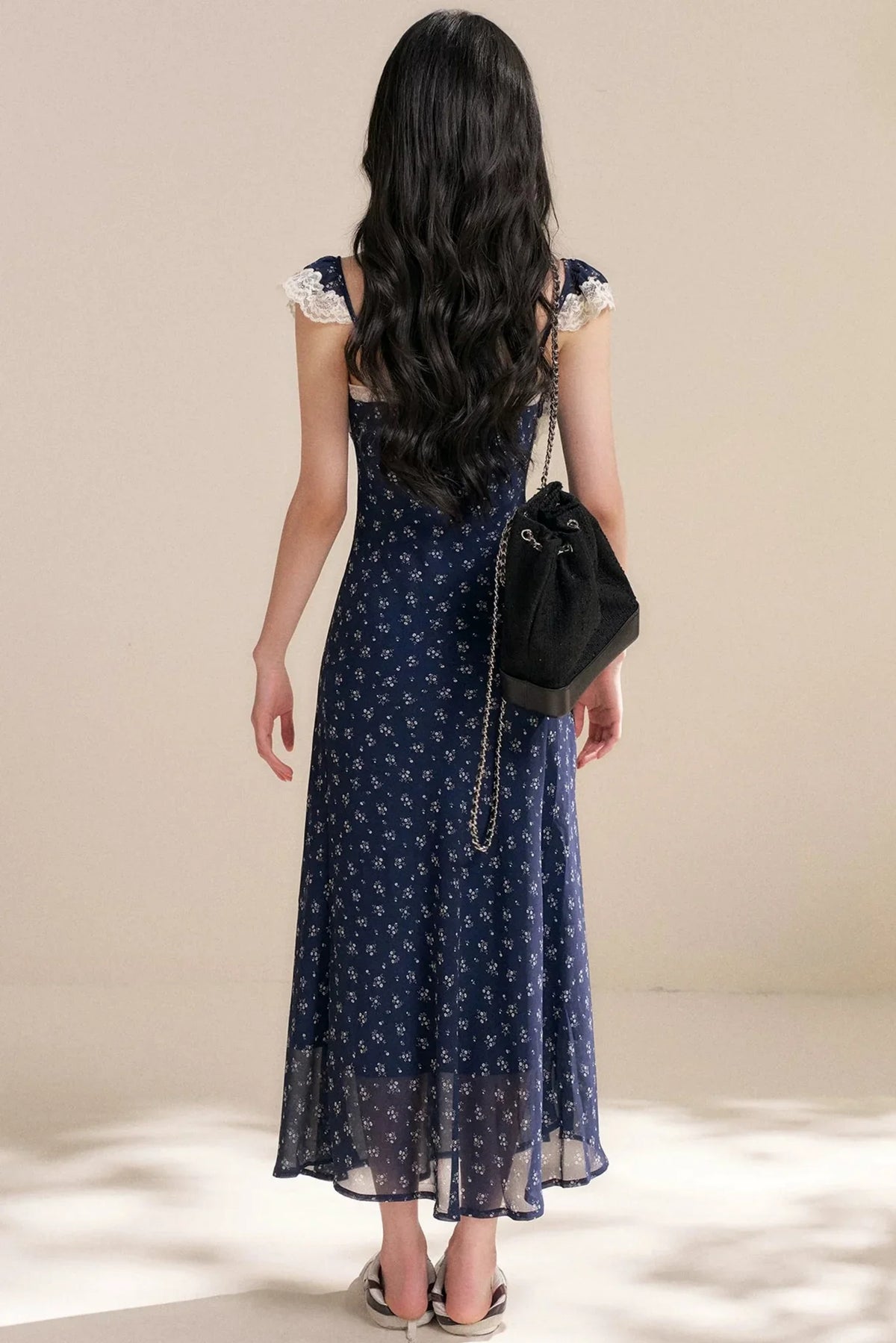 French Lace Floral Dress