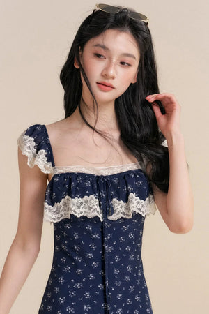 French Lace Floral Dress