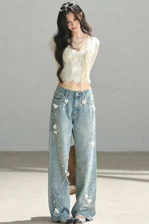 French Lace Knitted Top Set-Up