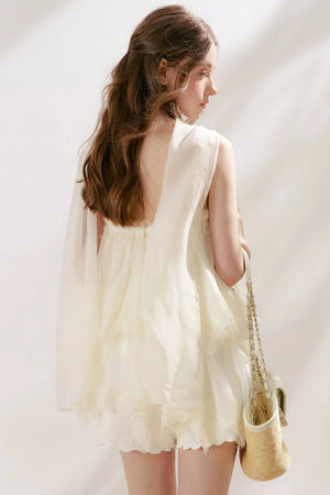 French Lace Mesh Camisole Top