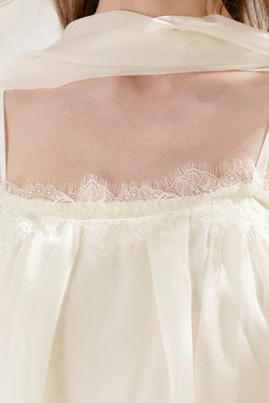 French Lace Mesh Camisole Top