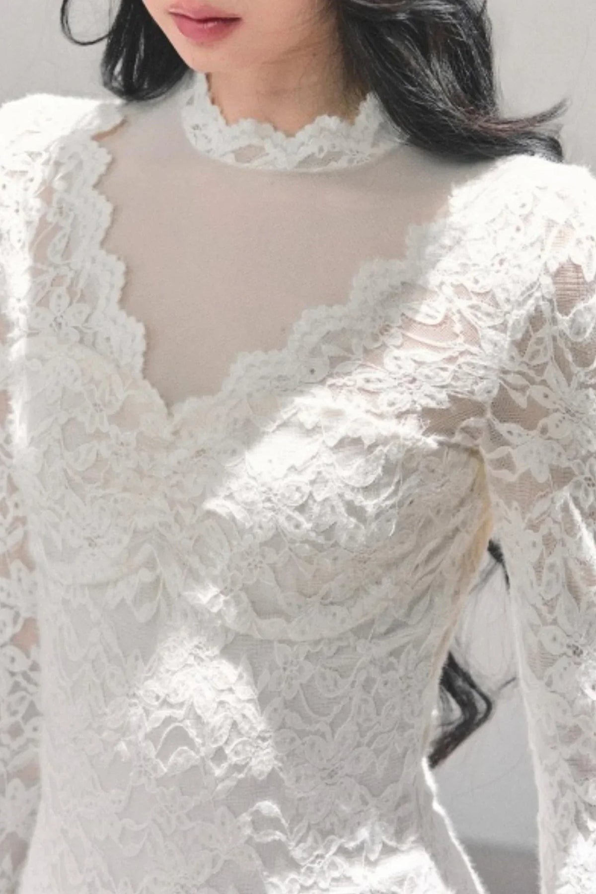 French Lace Mesh Dress