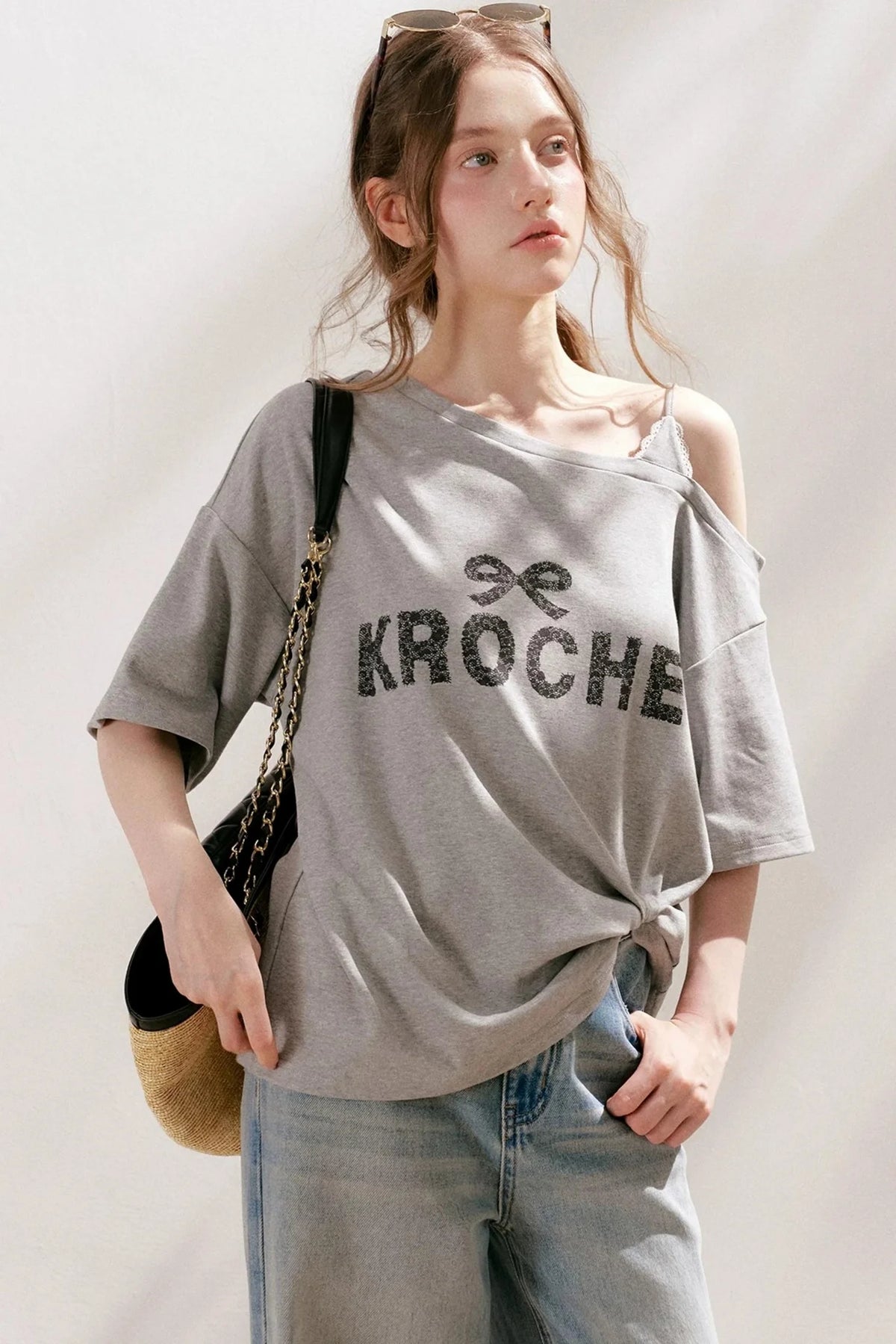 French Lace Off-Shoulder Top