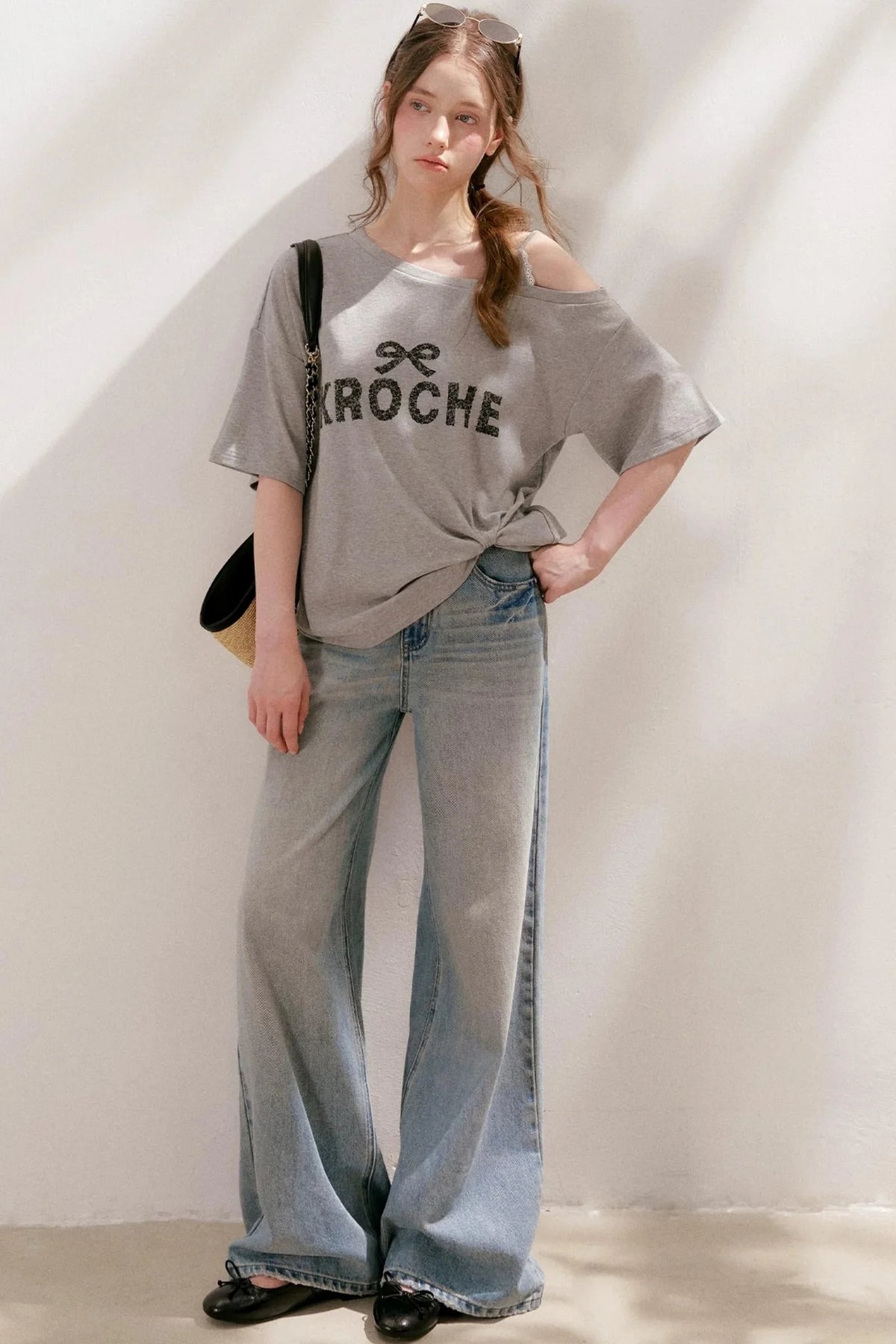 French Lace Off-Shoulder Top
