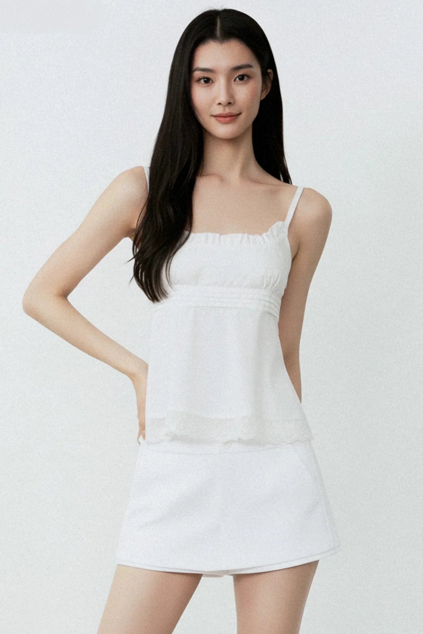 French Lace Patchwork Camisole Top