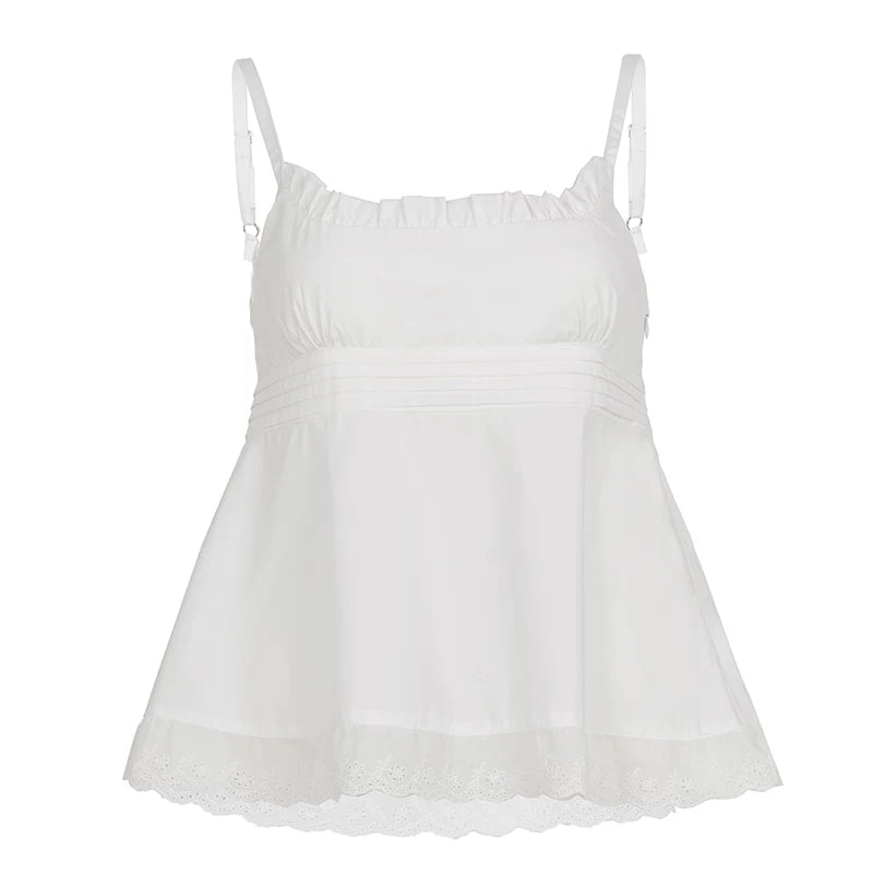 French Lace Patchwork Camisole Top