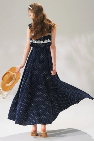 French Lace Polka Dot Dress