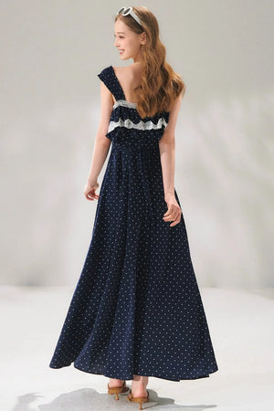French Lace Polka Dot Dress