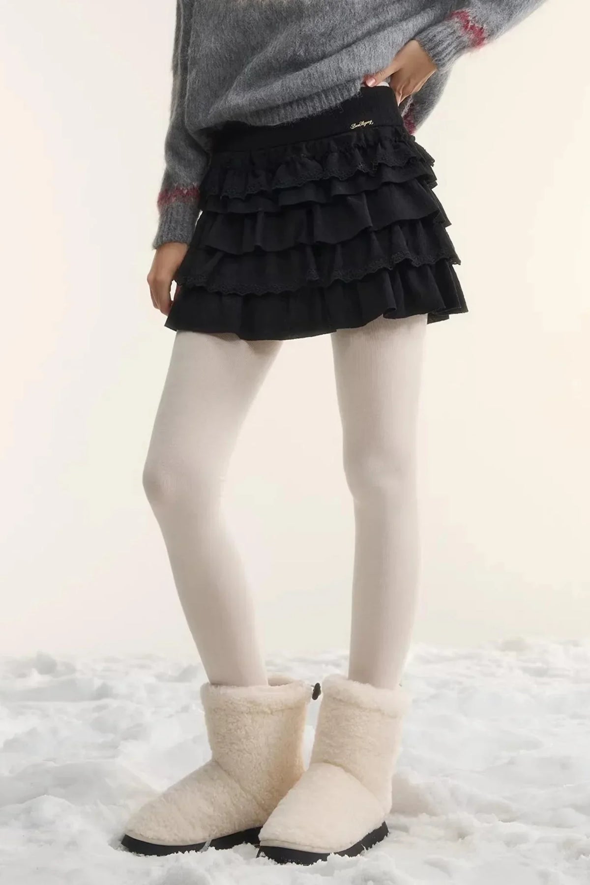 French Lace Retro Skirt