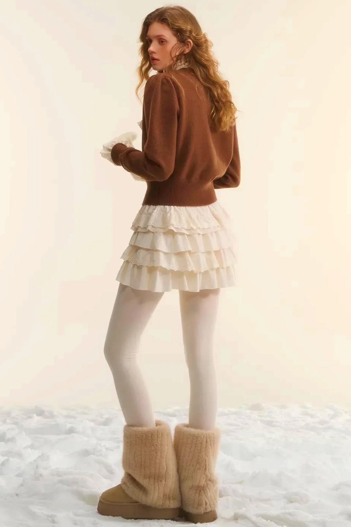 French Lace Retro Skirt