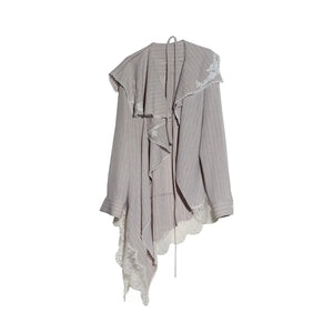 French Lace Ruffled Blouse