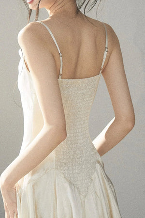 French Lace Satin Camisole Dress