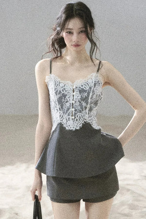French Lace Summer Suit Set-Up