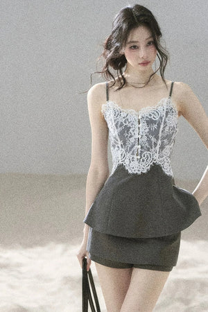French Lace Summer Suit Set-Up