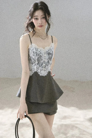 French Lace Summer Suit Set-Up