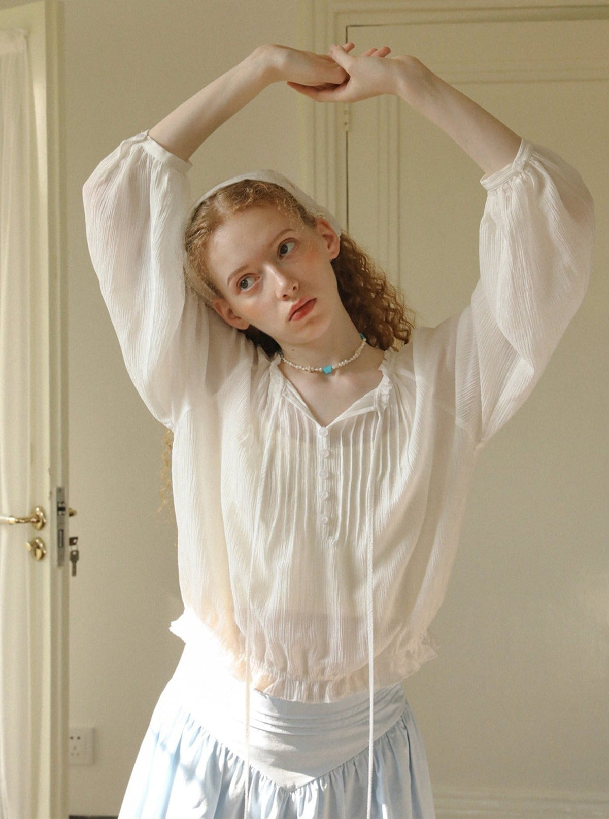 French Lace Sunscreen Shirt