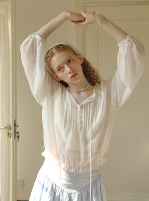 French Lace Sunscreen Shirt