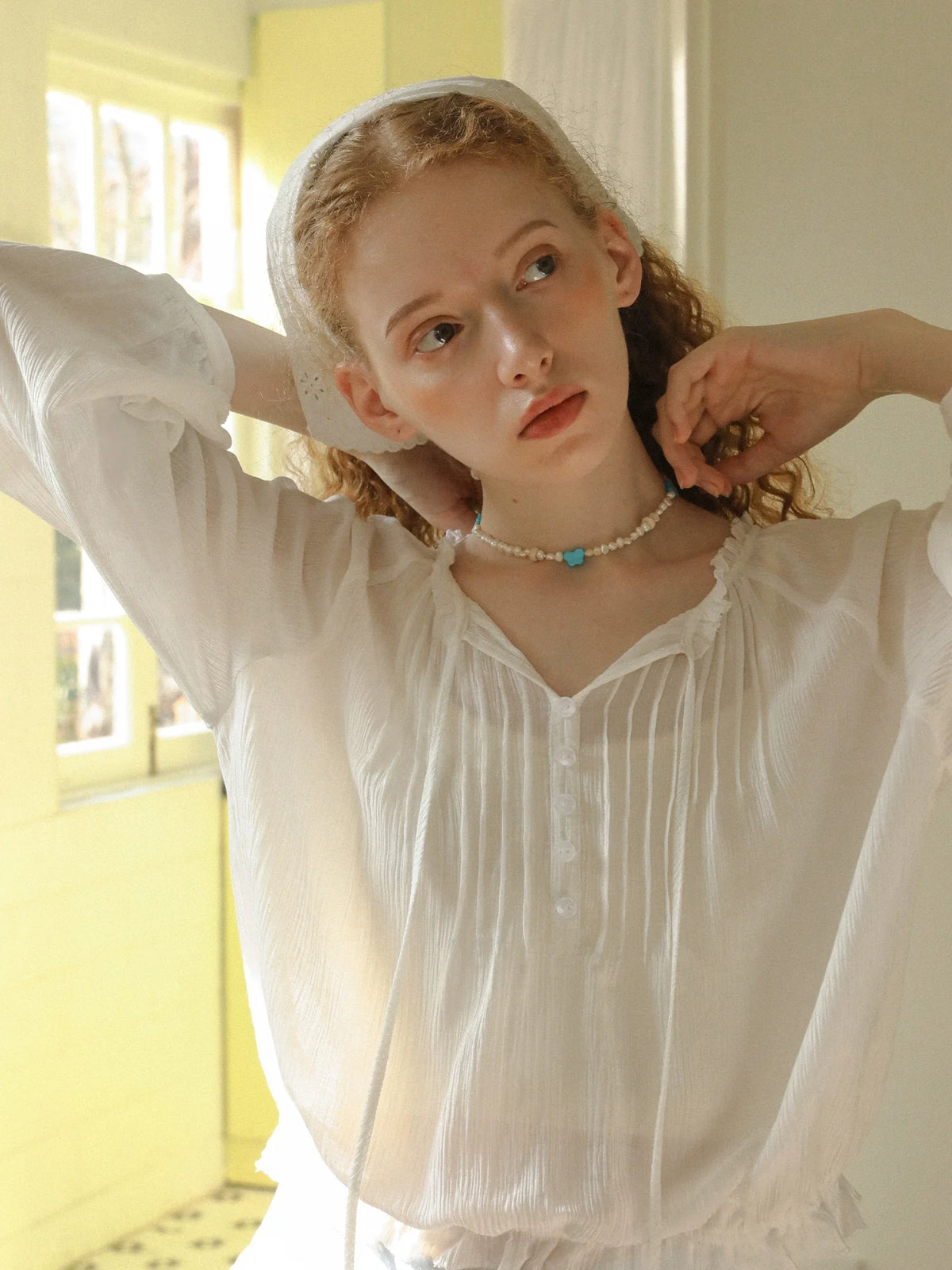 French Lace Sunscreen Shirt
