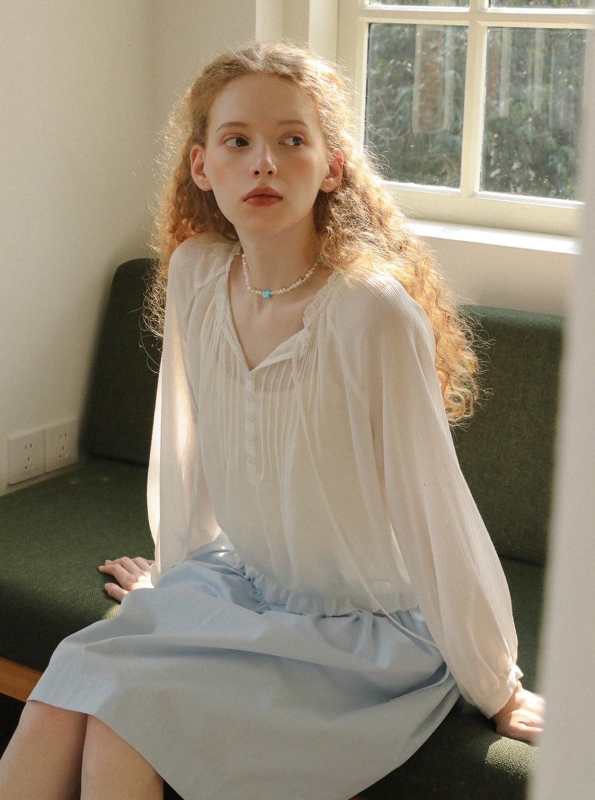 French Lace Sunscreen Shirt