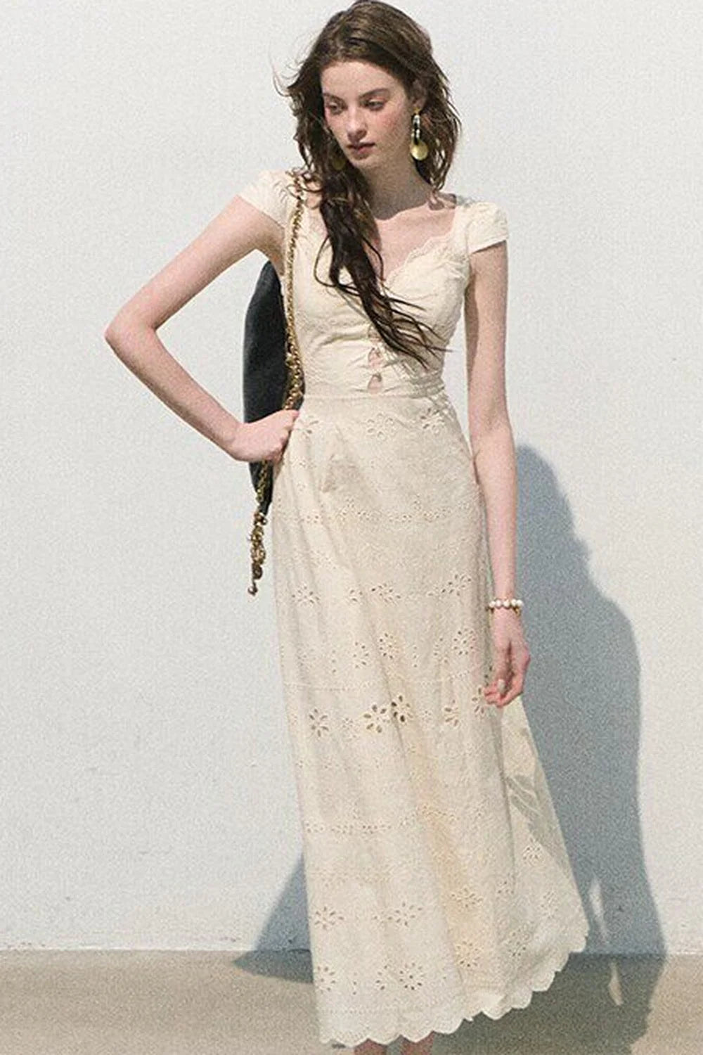 French Lace Suspender Dress