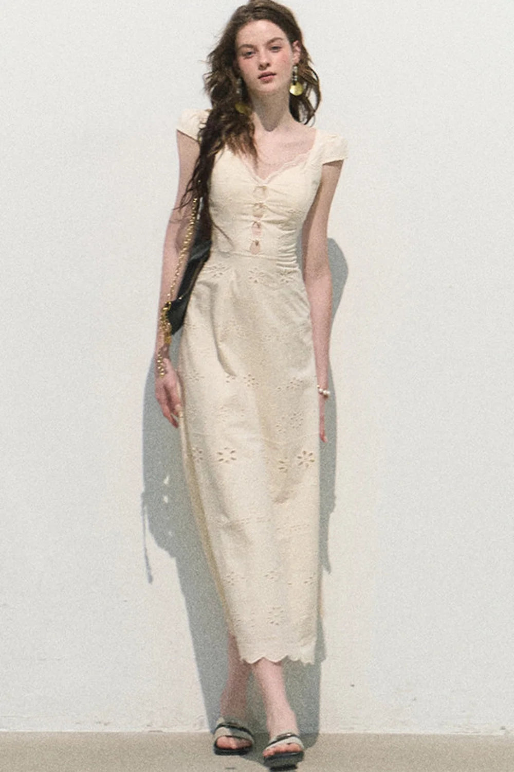French Lace Suspender Dress