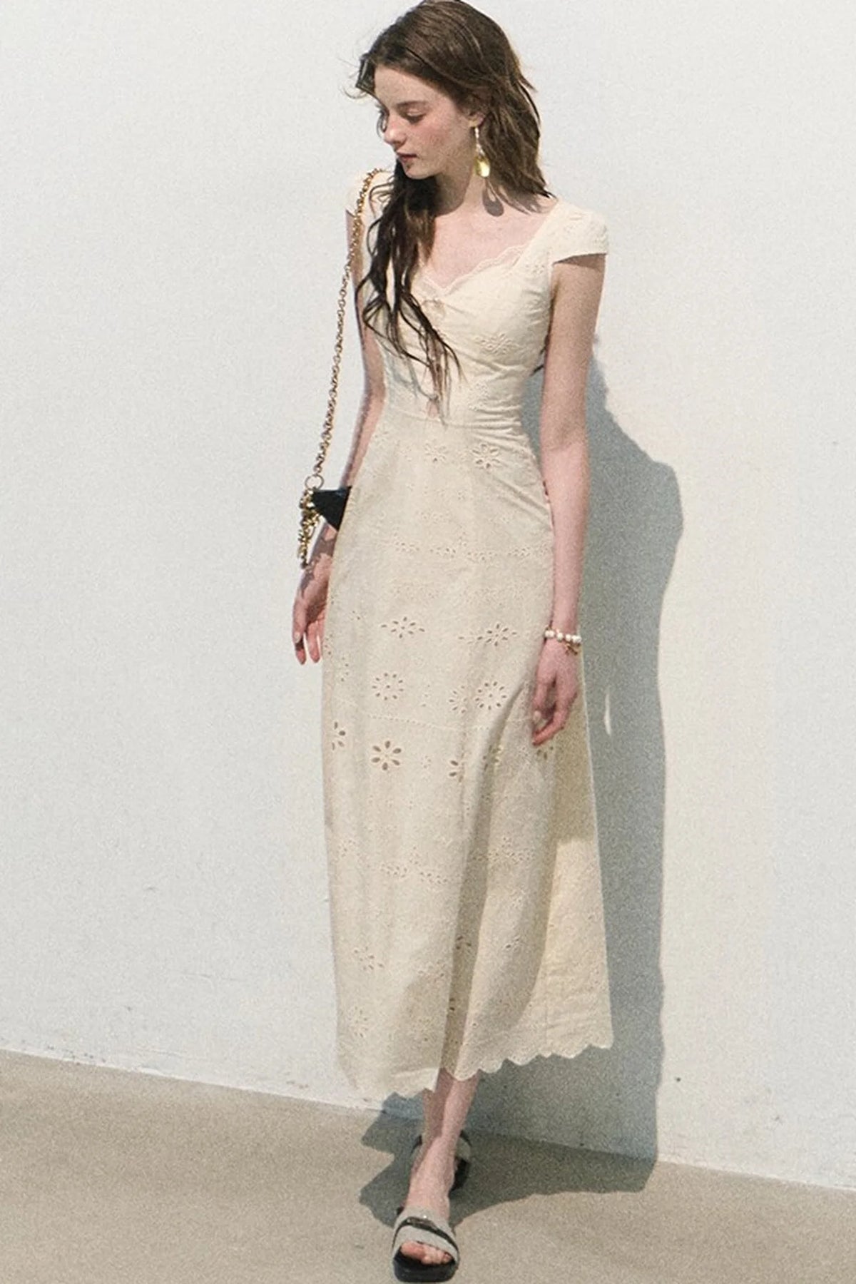French Lace Suspender Dress