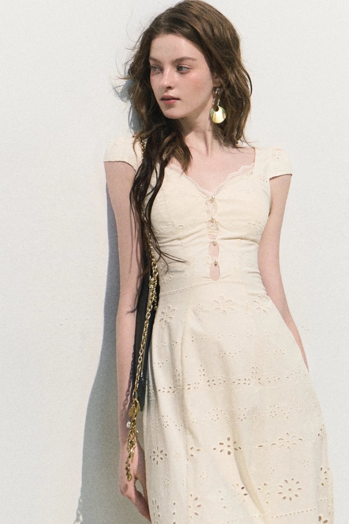 French Lace Suspender Dress