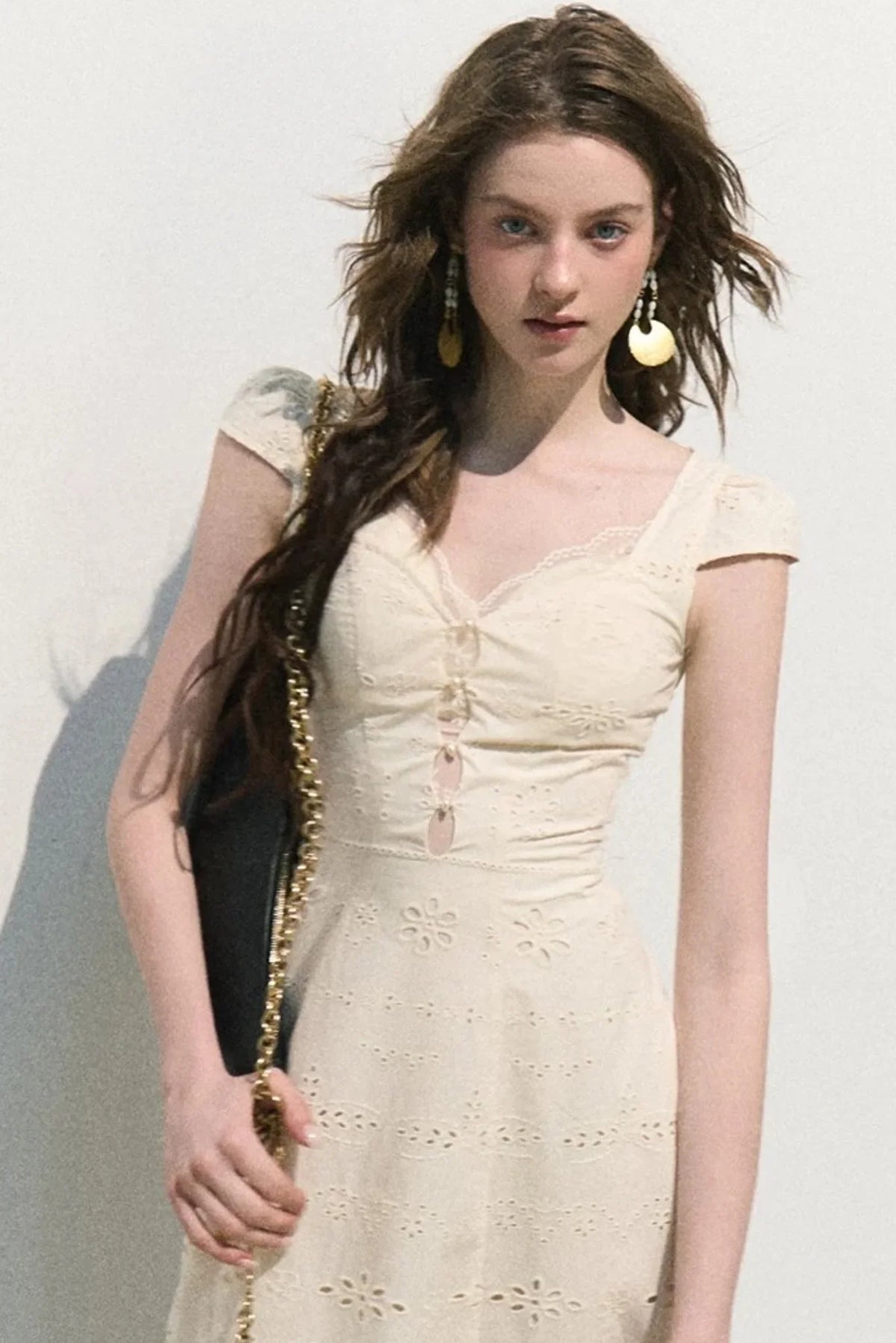 French Lace Suspender Dress