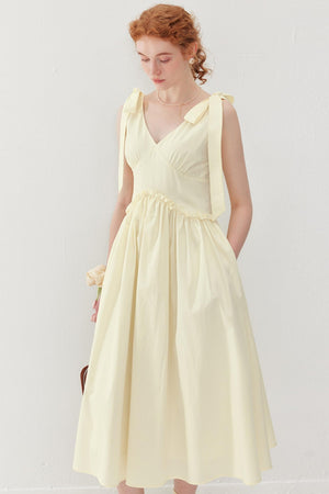 French Lace Tie Dress