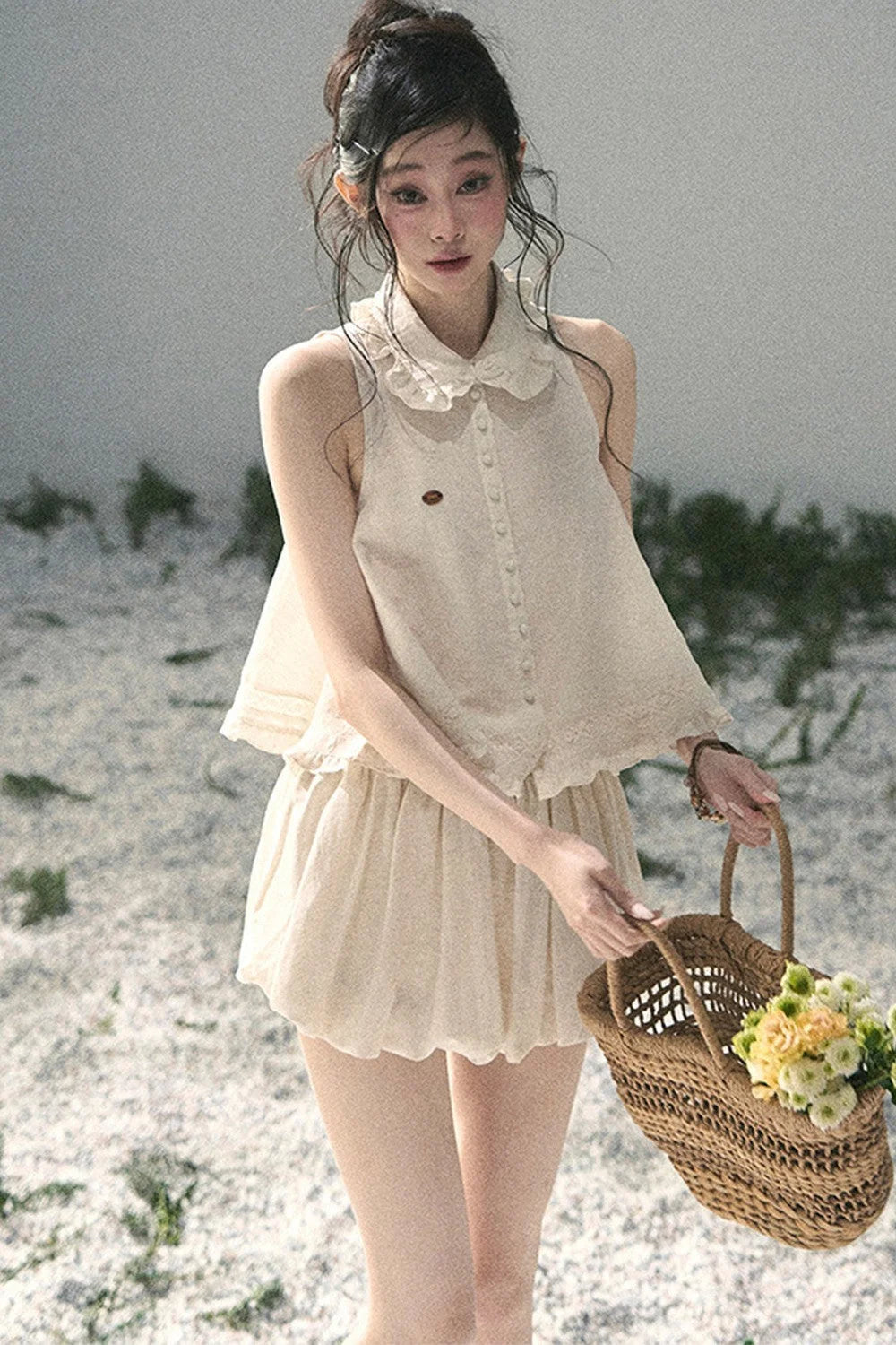 French Lace Top and Bud Skirt Set-Up