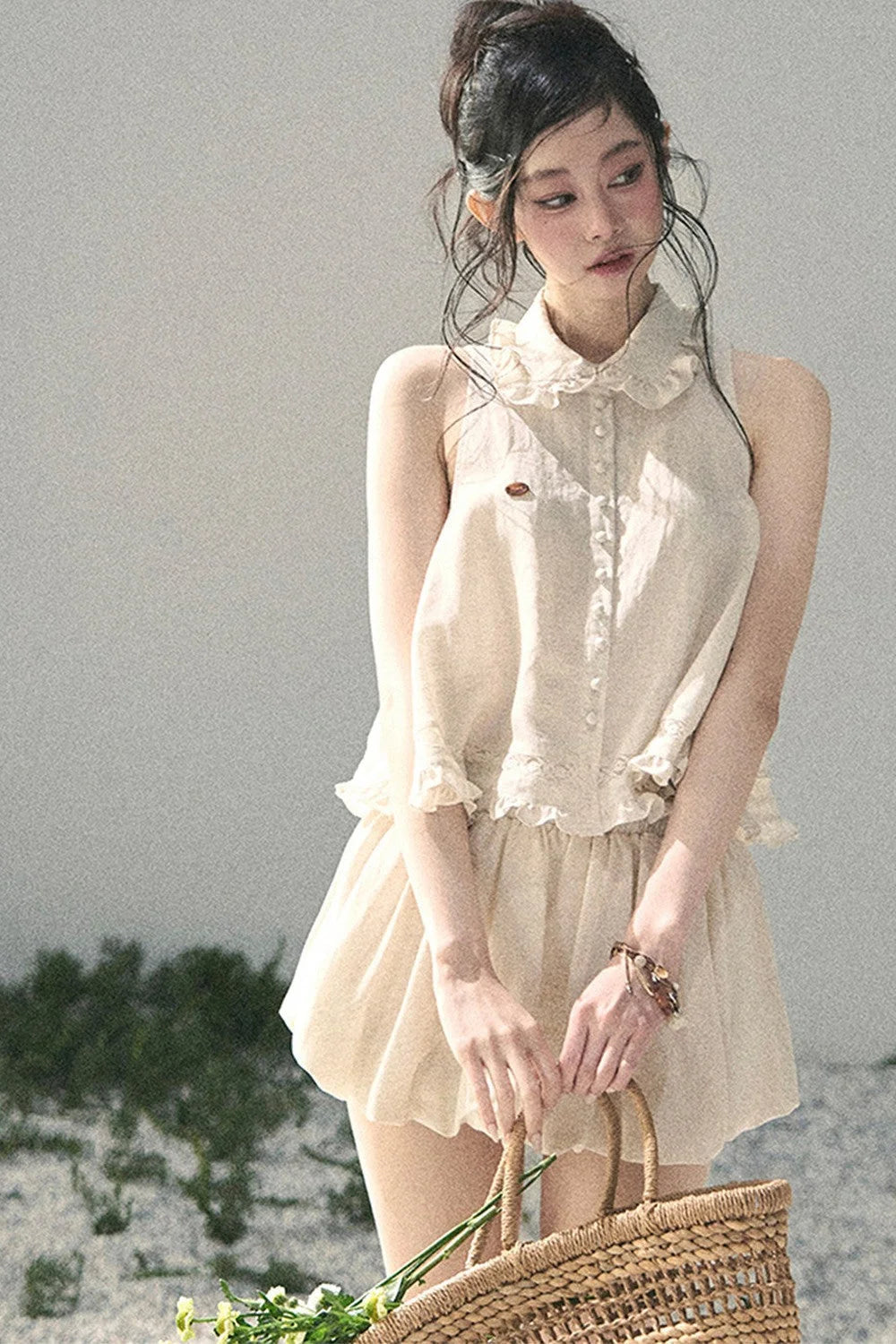French Lace Top and Bud Skirt Set-Up