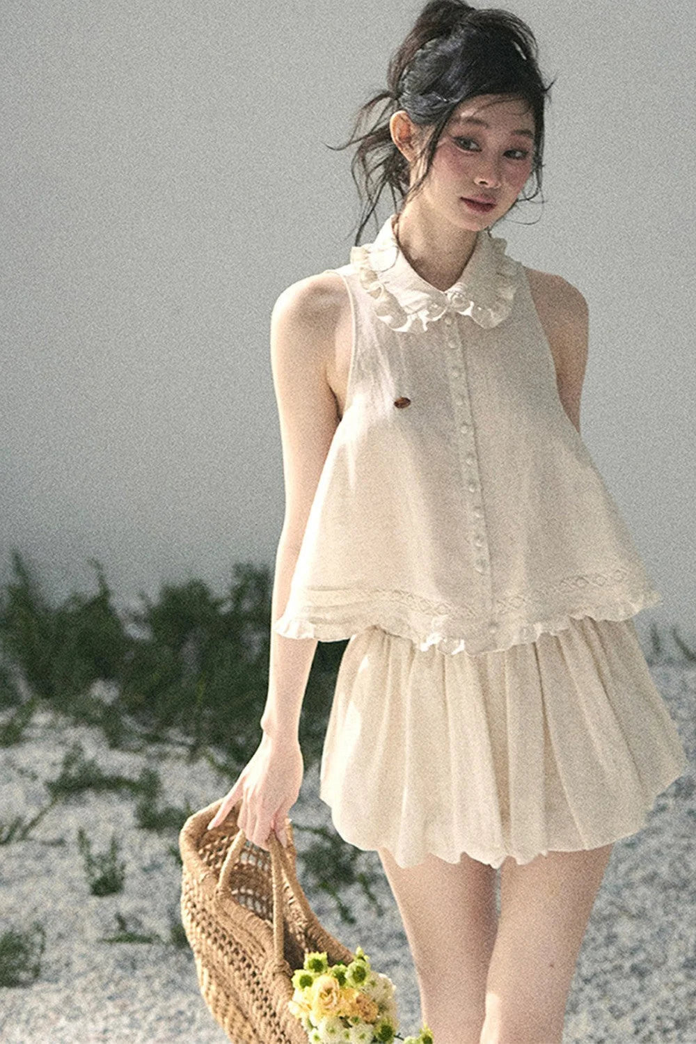 French Lace Top and Bud Skirt Set-Up