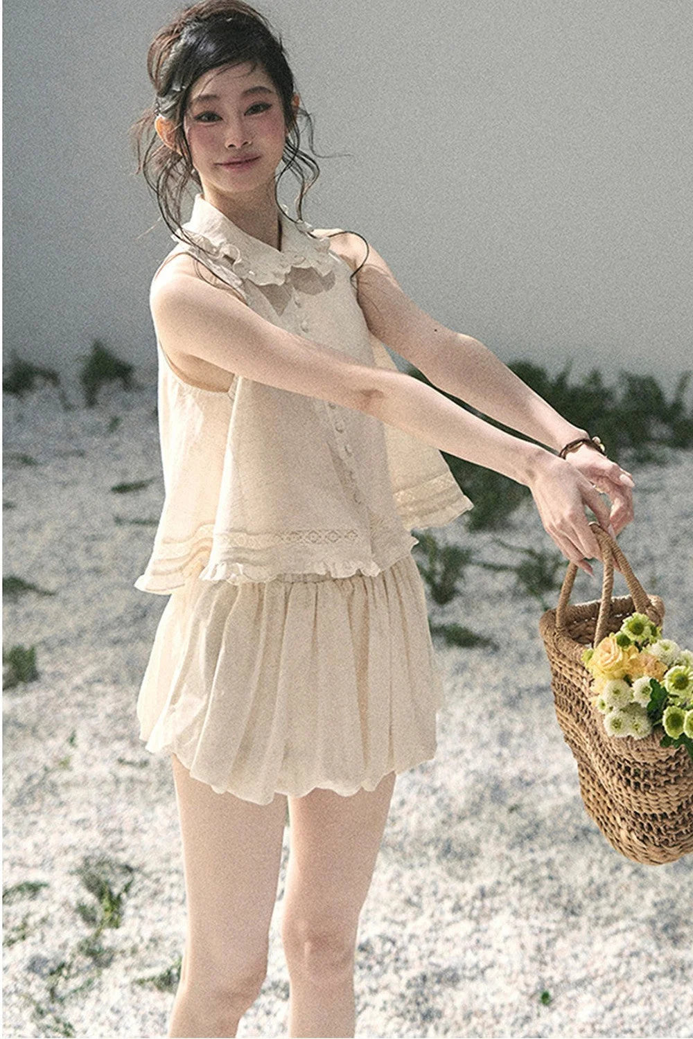 French Lace Top and Bud Skirt Set-Up