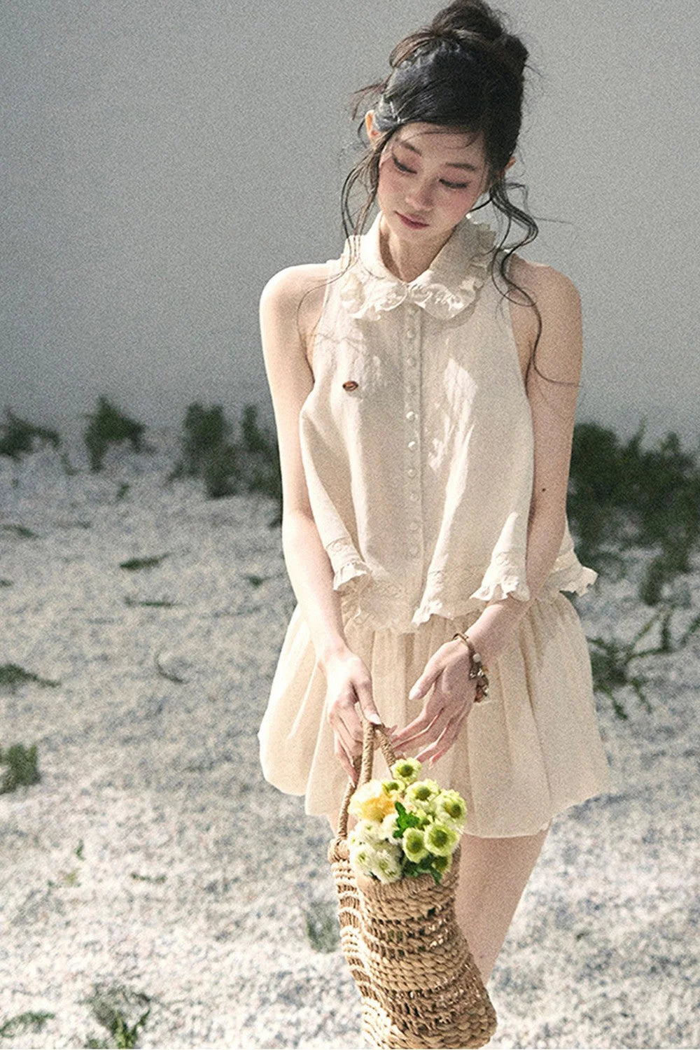 French Lace Top and Bud Skirt Set-Up