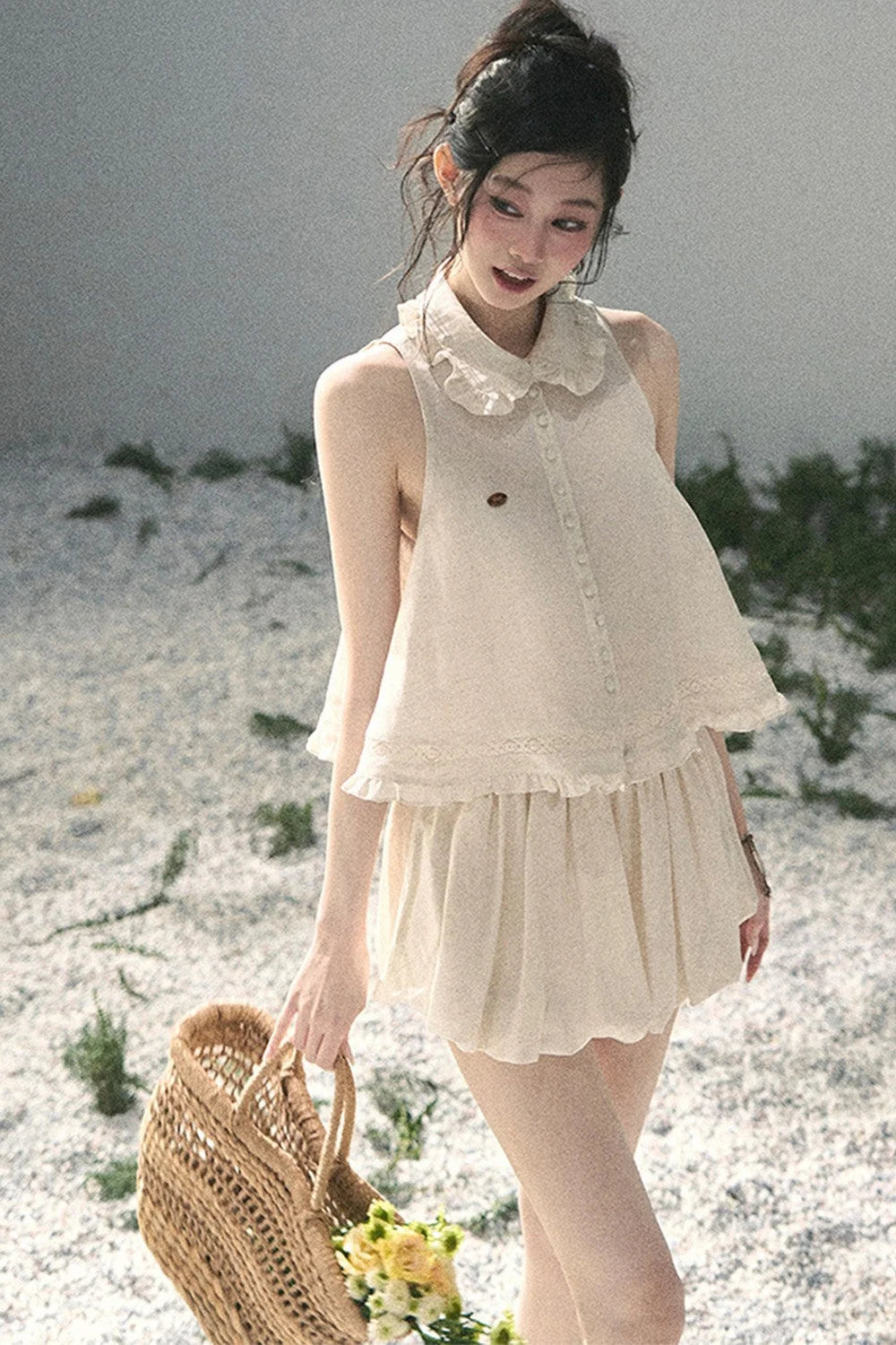 French Lace Top and Bud Skirt Set-Up