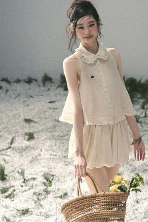 French Lace Top and Bud Skirt Set-Up