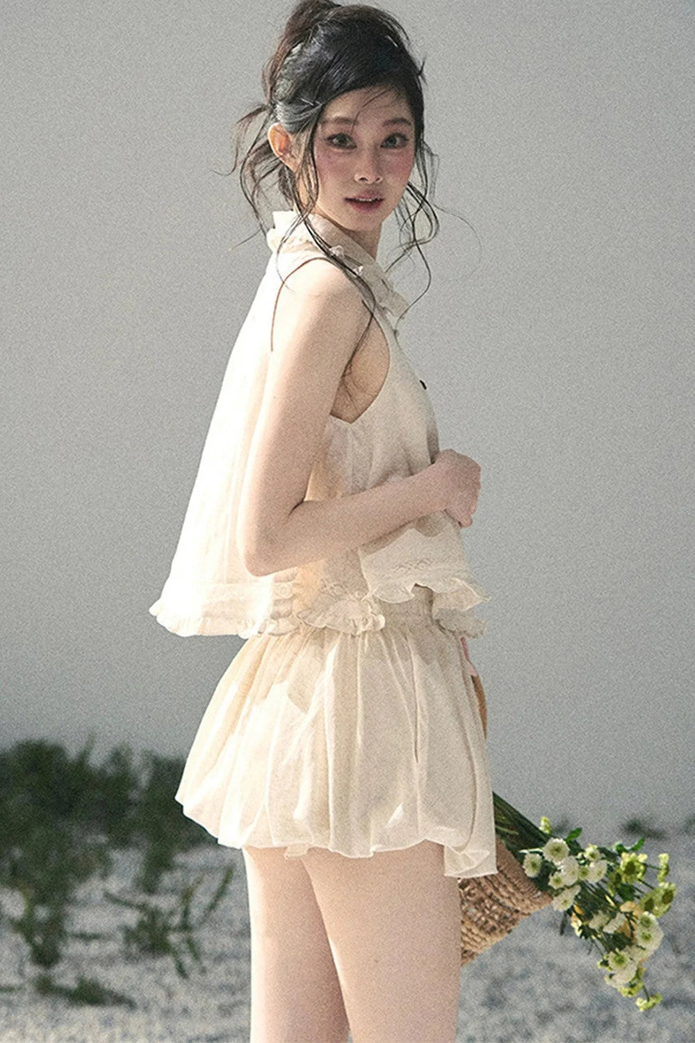 French Lace Top and Bud Skirt Set-Up